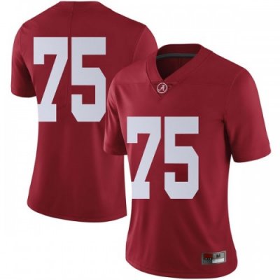 Women's Alabama Crimson Tide #75 Tommy Brown Brown Limited Crimson NCAA College Football Jersey 2403DBHZ5